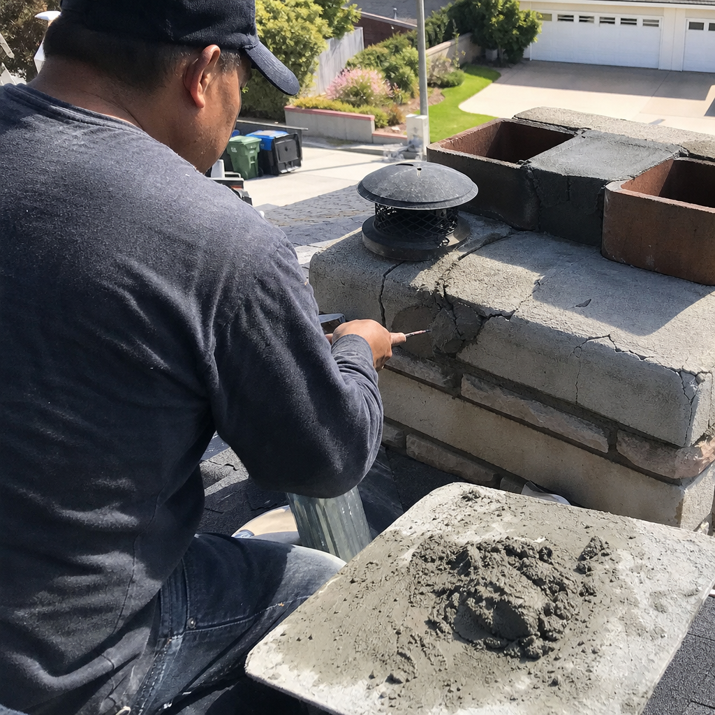 Chimney Cap & Crown Installation